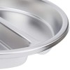 2 Pack ChefQ 2.5 Inch Deep Round Divided Food Pan