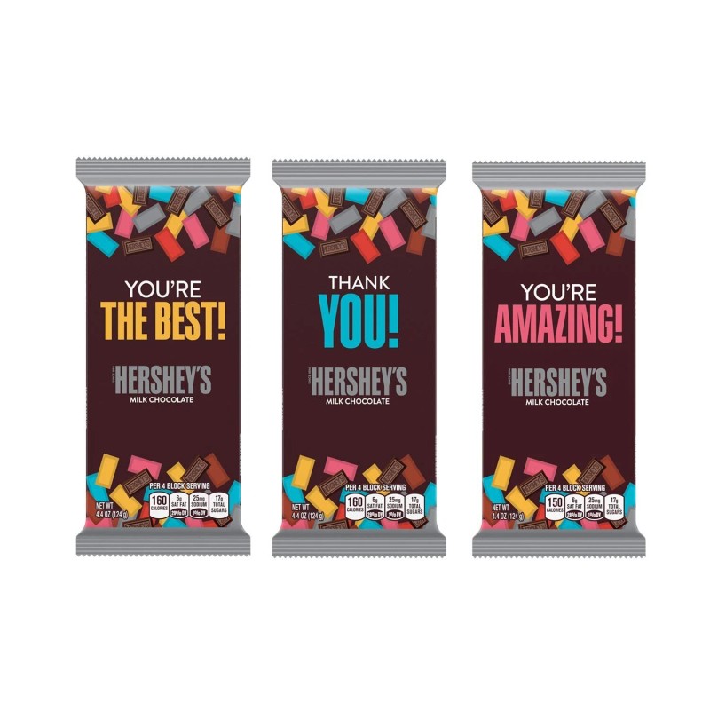HERSHEY'S Milk Chocolate Appreciation Candy XL BARS BULK LIMITED PACK