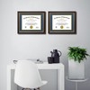 DEKWINN,Diploma Frames 8.5x11 with Mat or 11x14 without Mat,2 Pack