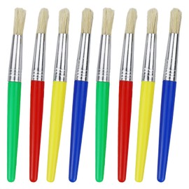 8 PCS Tools And Sponge Foam Applicator Paint Brushes Colorful Paint Brushes For Beginners Kids Paint Brushes For Crafts, Kids Toddlers Beginners