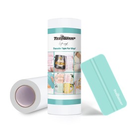 TECKWRAP Clear Matte Transfer Tape for Vinyl Layer Low Tack 6” x 30 FT Adhesive Tape Perfect for Craft Adhesive Vinyl for Signs, Stickers, Decals, Walls, Doors, Windows