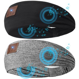 2-Pack Upgraded Wireless Bluetooth Headband for Side Sleepers, Running, Travel, Meditation