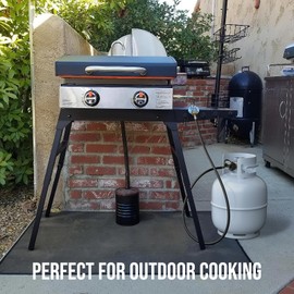 Alloxity12FT Propane Hose Adapter 1lb to 20lb with Gauge, Propane Tank Adapter 20 lb to 1 lb Converter, Gas Line Hose for Weber Q Grill, Coleman Camp Stove, Blackstone Griddle, Buddy Heater