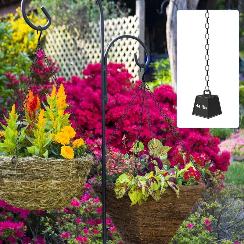 MOLIGOU 1/12" Black Metal Hanging Chain Roll, 33ft Light Duty