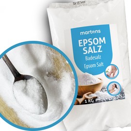 Martons Epsom Salt Bath Salt | 1000 g Magnesium Sulphate Epsom Salt | Bath Salt Magnesium Bath Salt | Epsom Salt Magnesium Sulphate | Bath Additive Muscle Relaxation | Bath Salt Natural