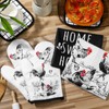 Leinuosen 6 Farmhouse Rooster Chicken Oven Mitts and Pot Holders