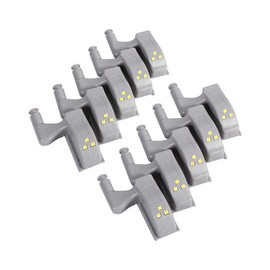 Zerodis 10Pcs Universal Cabinet Cupboard Closet Wardrobe LED Hinge Sensor Light for Closet Cupboard Wardrobe Kitchen Night Light(Warm White)