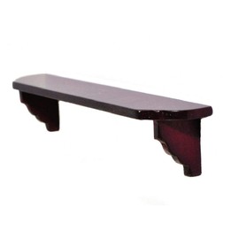 Melody Jane Dolls House Mahogany Shelf Miniature Wooden Shelves Wall Accessory 1:12 Scale