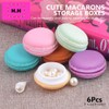 HappyHome Portable Mini Macaron Jewelry Case, Earrings, Ring, Accessory Case,