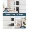 Calzibeno Modern Oil Rubbed Bronze Front Door Lock Set for