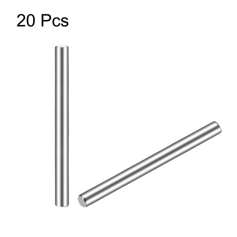 TOP-VIGOR 20Pcs 2mm x 25mm Dowel Pins Shelf Support Pegs,
