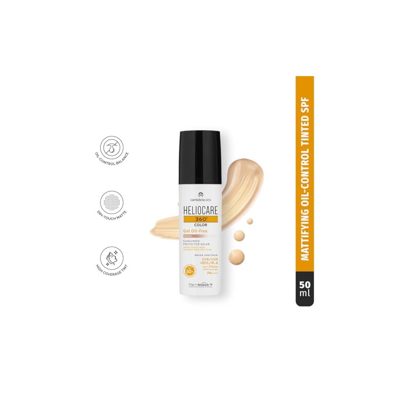 Heliocare 360° Protector Solar Color Gel Oil-Free SPF 50+ Beige