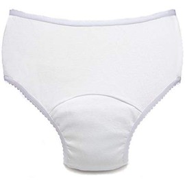 Comfort Finds Ladies Reusable Incontinence Panty 6oz 3-Pack - White - Small 25-27 - 3 Pack
