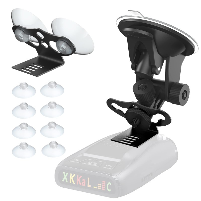 Radar Detector Mount,Heavy Duty Windshield and Dashboard Suction Cup Mount