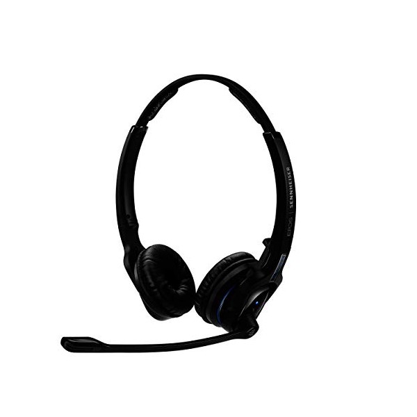 Sennheiser MB Pro 2 UC ML (506046) - Dual-Sided, Dual-Connectivity, Wireless Bluetooth Headset | For Desk/Mobile Phone & Softphone/PC Connection| w/ HD Sound & Major UC Platform Compatibility (Black)