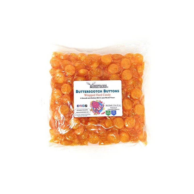 YANKEETRADERS Butterscotch Flavor Hard Candy - 2 Pounds