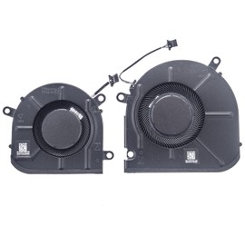 QRFAX Replacement CPU+GPU Cooling Fan for HP Envy X360 15M-EU 15M-ES 15T-ES 15Z-EU 15-EU TPN-W149 TPN-W150 DC5V Series EG50040S1-1C400-S9A EG50040S1-1C410-S9A M45465-001 M45466-001