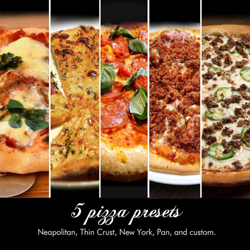 Electric Pizza Oven – 6 Programs, Max 840°F, Suitable for