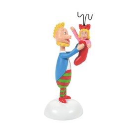 Department 56 Dr. Seuss Grinch Village Accessories Who's Perfect Stocking Stuffer Figurine, Resin Hand Crafted Collectible Christmas Figurines Home Decor Sculpture Shelf Statue, 2.875 Inch, Multicolor