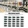 25Pcs/Set Green Mushroom Head Switch IP65 Plastic Mini Button Switches