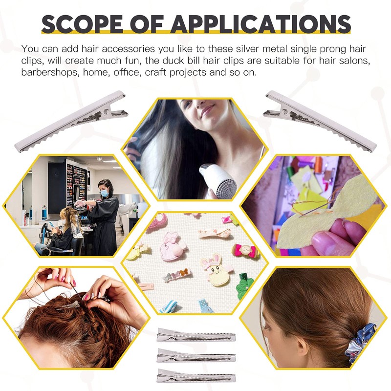 Mardatt - 200 pinzas para el pelo de cocodrilo de