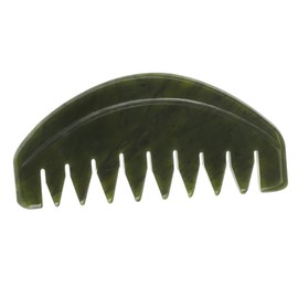 Outanaya 1Pc Jade Gua Comb Portable Scraping Massage Tool for Scalp Relaxation Ergonomic Design Smooth Edges for Safe Use for Family and Friends