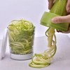Spiral Vegetable Slicer, Manual Spiral Chopper with 3 Blades and