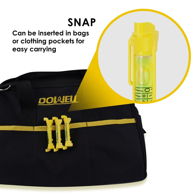 DOWELL 6-Pack 3” Hanging Bubble Line Level with Scale Mini