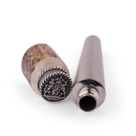 Hirschhorn Lederhosen Hip Flask "Bavarian Crests"