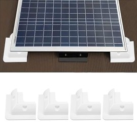 DEYMU Set of 4 Drill-Free UV-Resistant Solar Panel Roof-Top Corner Mounting Brackets for RV, Boats, Caravans, Motor Vehicles, Marine, Roofs, Motorhomes