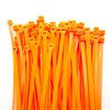 Aroono 250pcs Orange Cable Ties 10inch, 0.19 wide zip ties-heavy