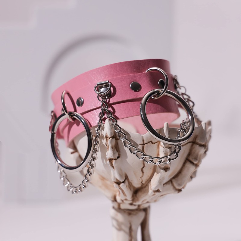 MILAKOO Cool Gothic Punk Choker Collar for Women Men Chains