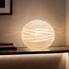 RONDURE 8.7" Modern Ceramic Table Lamp, Modern Bedside Lamps for