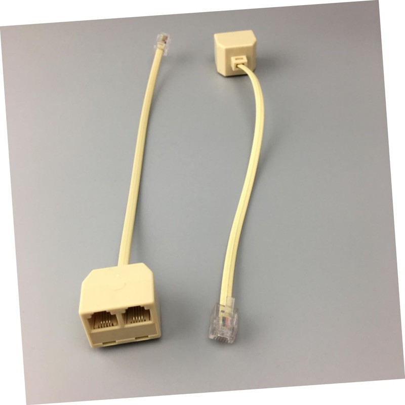 LABRIMP 3sets Socket Splitter Telephone Plug Adapter Connect Phones to