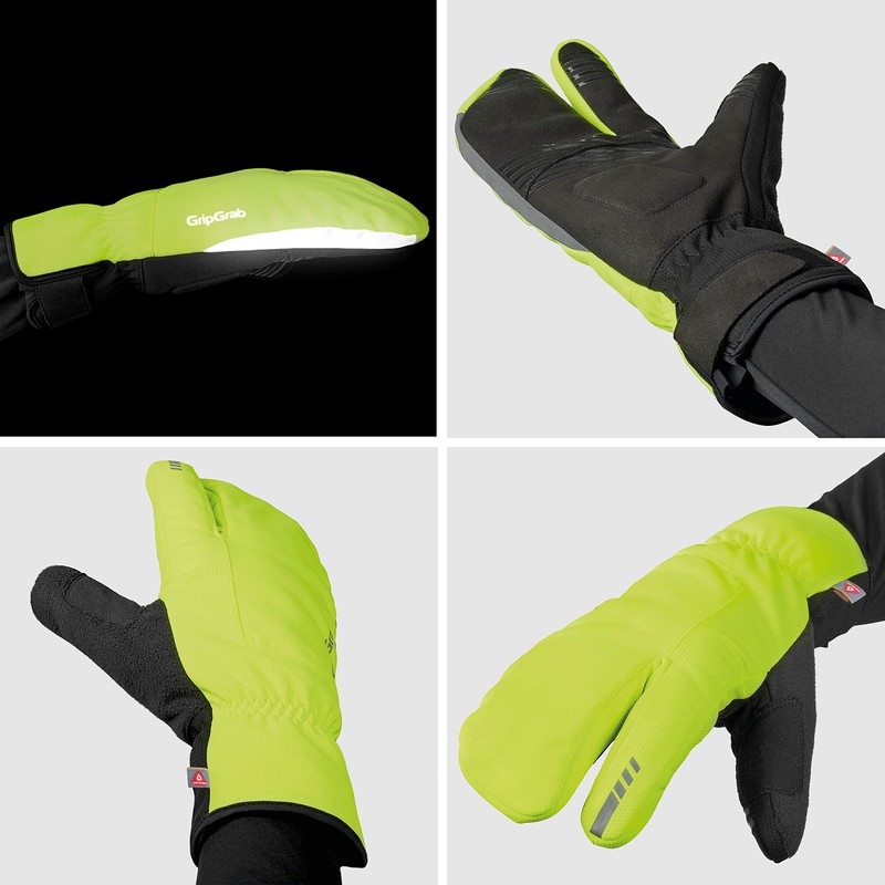 GripGrab Nordic 2 Windproof Deep Winter 3-Finger Lobster Cycling Gloves