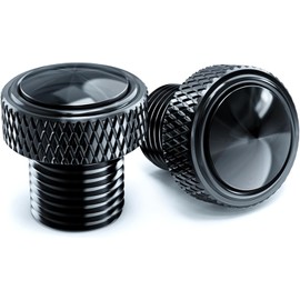 ZEXDDI 3PCS CNC M10x1.25 Motorcycle Mirror Hole Plugs Stock Mirrors Hole Screw Compatible With GROM 125 MSX125 DRZ400 DRZ400SM Z900 Z500 Z400 Z650 MT03 MT07 MT09 SP Rebel 1100 (Black)