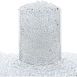 16000 Pieces Clear Water Gel Jelly Beads, Vase Filler Beads, Non Toxic Water Beads for Soilless Planting, Wedding Centerpiece, Floral Arrangement, Vase Filler (Clear) - Size: 90,000-Clear