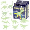 MIJOMA Dinosaur Glow-in-the-Dark Wall Stickers Set - 72 Pieces, Luminous