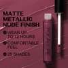 FOCALLURE Ultra Matte Liquid Lipstick,Longwear Rich Lip Colors,Easy to Create