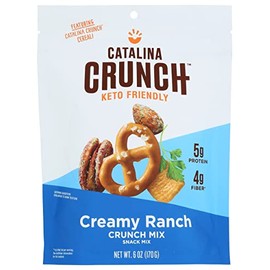 Catalina Snacks Crunch Creamy Ranch Snack Mix, Keto Friendly, Gluten Free, 6 Ounce (Pack of 6)
