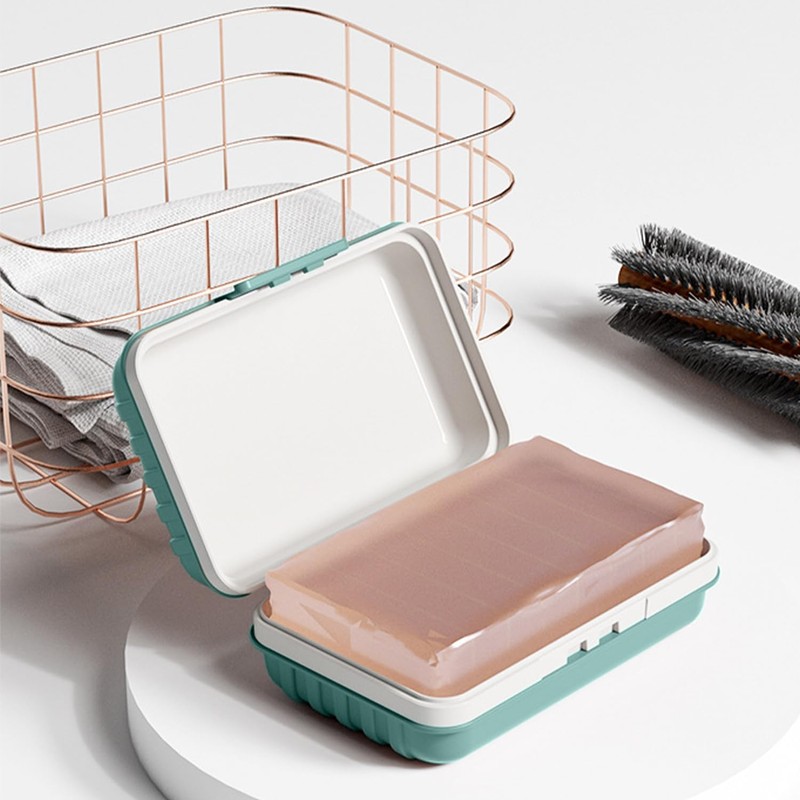 Pack of 2 Portable Soap Dish, Travel Soap Dish, Leak-proof