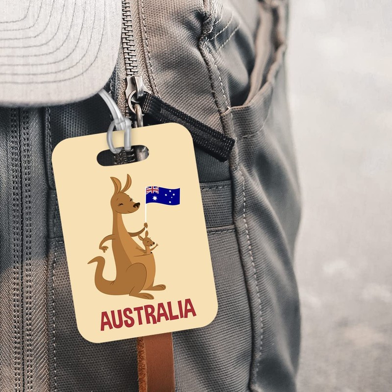LT006 Australia (Kangaroo) Novelty Funny Unique Designer Gift Glossy Plastic