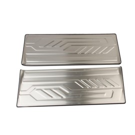 Fewshaw Silver Stainless Steel Front Door Sill Guards Protector Accessories for 2020-2025 Ford Transit 150 250 350