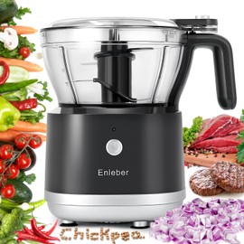 Food Processor Electric Food Chopper with 4-Cup Vegetable Chopper & Meat Grinder,BPA Free, Stainless Steel Blade for Chopp, Slice, Mince, Grind, and Puree, For Baby food &Family Use