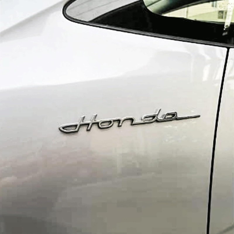 【Bookwarm】1 Compatible Honda Classic Emblem Plated Cursive 8.5 x 0.9