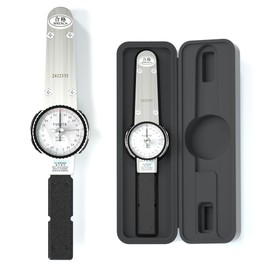 Dial Torque Wrench, 0.3-3 N.m Dial Torque Wrench, 1/4 inch pound Dial Torque Wrench, Precision Torque Meter, Division 0.03 N.m, Accuracy ±3%