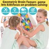 Abnaok Holzpuzzle Tetris, 3D Puzzle Tetris Spiel Kinder,30 Stück Intelligenz