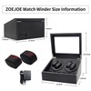 ZOEJOE Watch Winders for Automatic Watches, 4 + 6 Watch