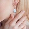 Opal Earrings White Opal Drop Earrings Dangle for Women Girls