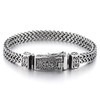 COOLSTEELANDBEYOND Mens Stainless Steel Franco Link Curb Chain Bracelet, Vintage
